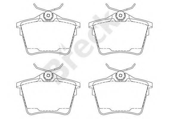 Комплект гальмівних колодок, дискове гальмо
