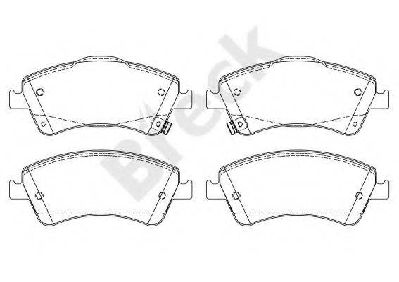 Комплект гальмівних колодок, дискове гальмо