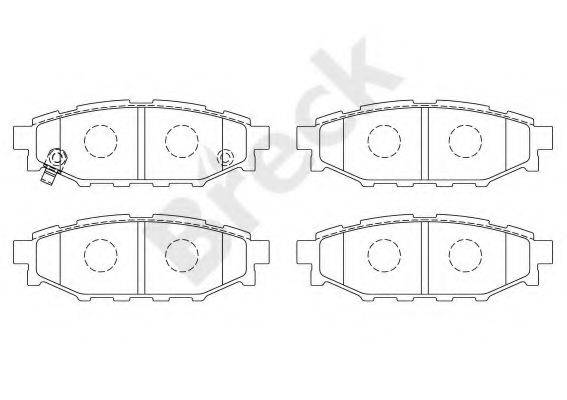 Комплект гальмівних колодок, дискове гальмо