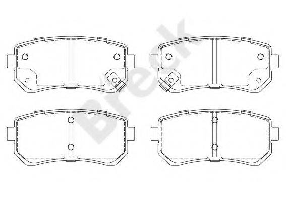 Комплект гальмівних колодок, дискове гальмо