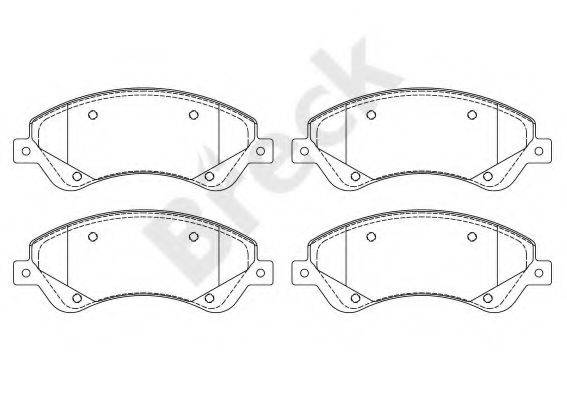 Комплект гальмівних колодок, дискове гальмо