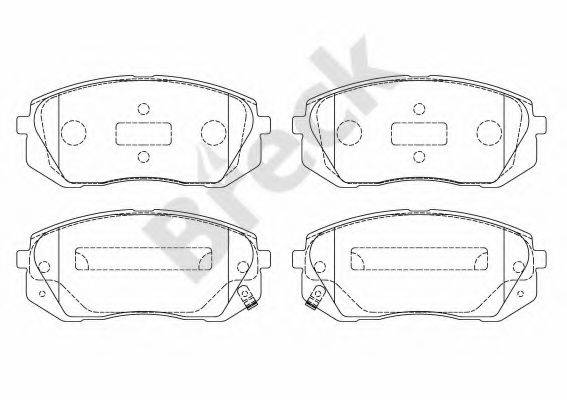 Комплект гальмівних колодок, дискове гальмо