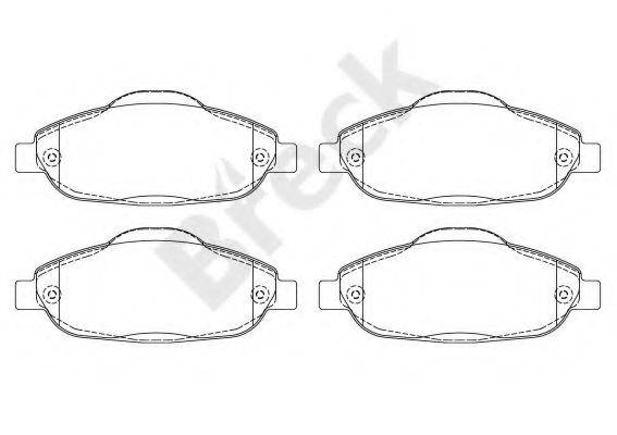Комплект гальмівних колодок, дискове гальмо