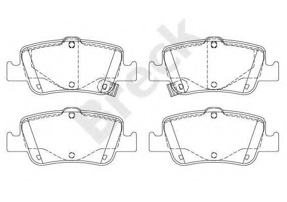 Комплект гальмівних колодок, дискове гальмо