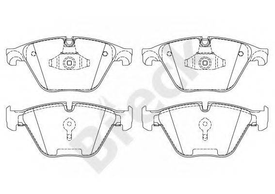 Комплект гальмівних колодок, дискове гальмо