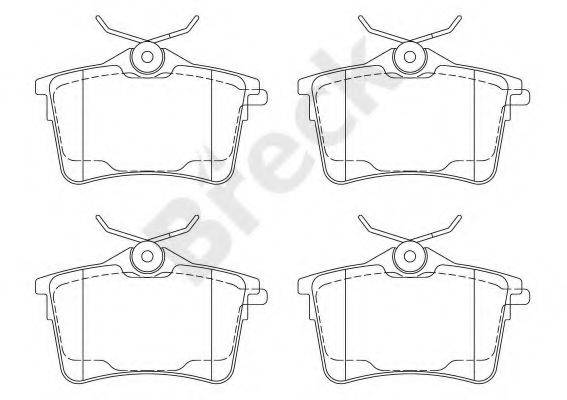 Комплект гальмівних колодок, дискове гальмо