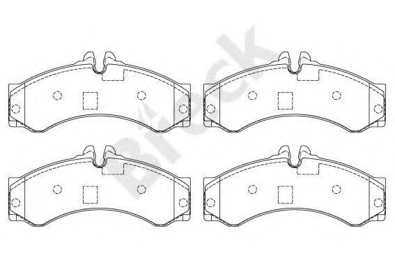 Комплект гальмівних колодок, дискове гальмо
