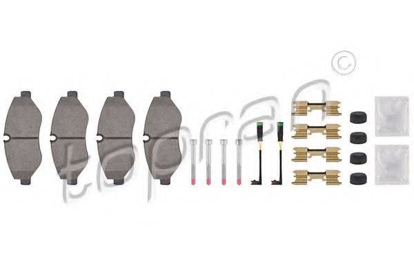 Комплект гальмівних колодок, дискове гальмо