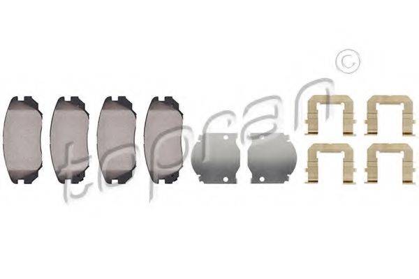 Комплект гальмівних колодок, дискове гальмо