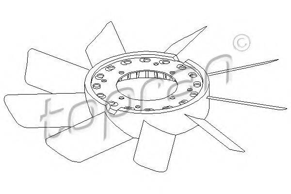 Крильчатка вентилятора, охолодження двигуна