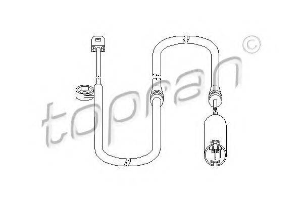 Датчик, знос гальмівних колодок