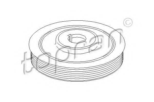 Ремінний шків, колінчастий вал