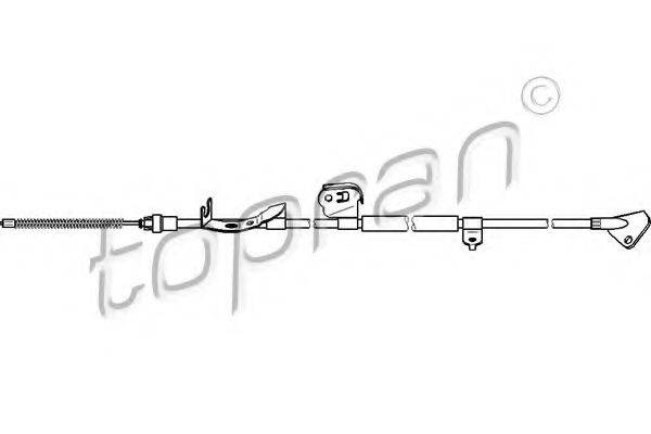 Трос, стоянкова гальмівна система