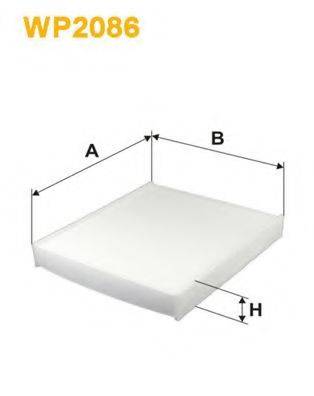 Фільтр, повітря у внутрішньому просторі