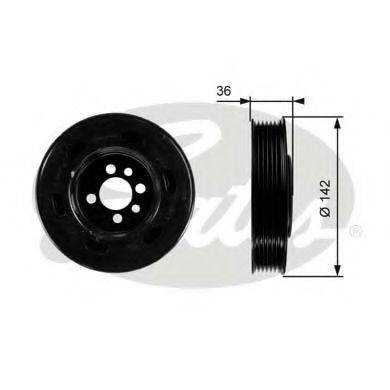 Ремінний шків, колінчастий вал