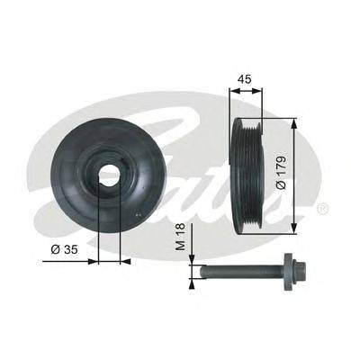 Ремінний шків, колінчастий вал