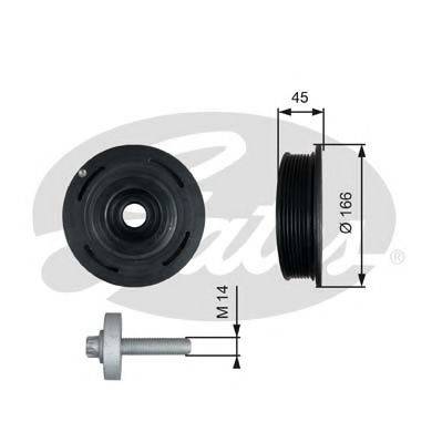 Ремінний шків, колінчастий вал