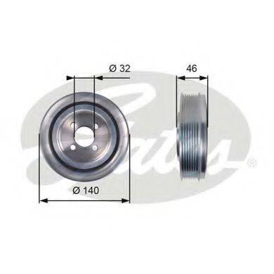 Ремінний шків, колінчастий вал