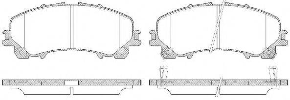 Комплект гальмівних колодок, дискове гальмо