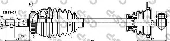 Приводний вал