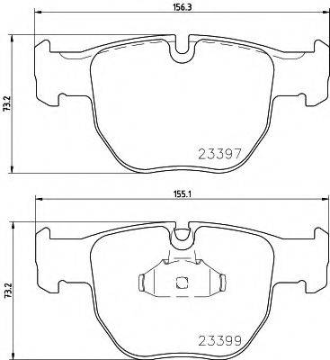 Комплект гальмівних колодок, дискове гальмо