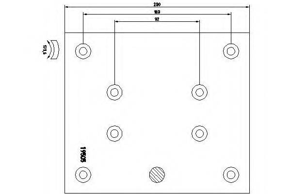Комплект гальмівних черевиків, барабанні гальма