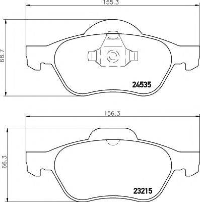 Комплект гальмівних колодок, дискове гальмо
