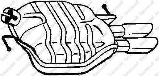 Глушник вихлопних газів кінцевий