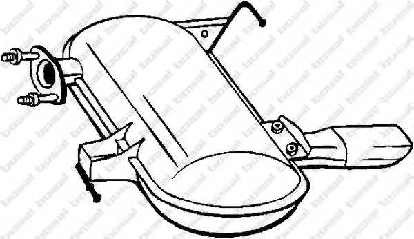 Глушник вихлопних газів кінцевий