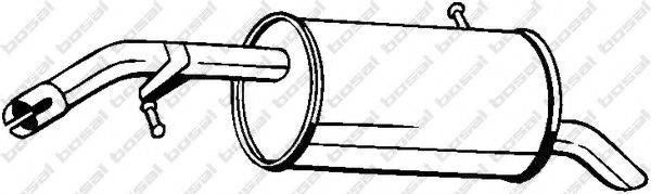 Глушник вихлопних газів кінцевий