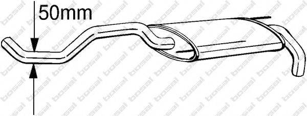 Глушник вихлопних газів кінцевий