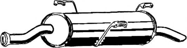 Глушник вихлопних газів кінцевий