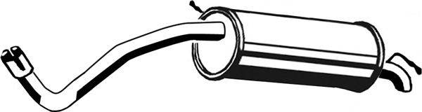 Глушник вихлопних газів кінцевий