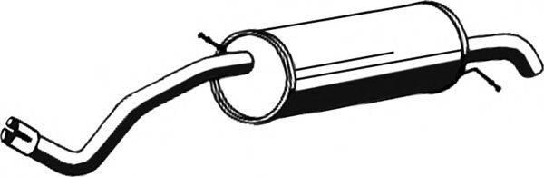 Глушник вихлопних газів кінцевий