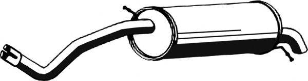 Глушник вихлопних газів кінцевий