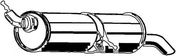 Глушник вихлопних газів кінцевий