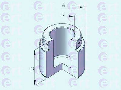 Поршень, корпус скоби гальма