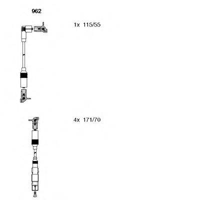 Комплект дротів запалення