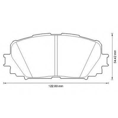 Комплект гальмівних колодок, дискове гальмо