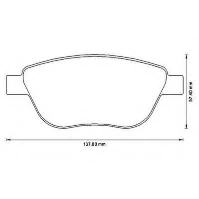 Комплект гальмівних колодок, дискове гальмо