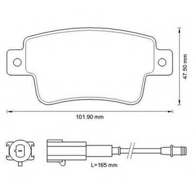 Комплект гальмівних колодок, дискове гальмо