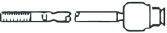 Осьовий шарнір, рульова тяга