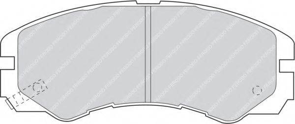 Комплект гальмівних колодок, дискове гальмо