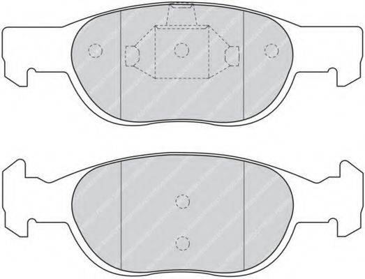 Комплект гальмівних колодок, дискове гальмо