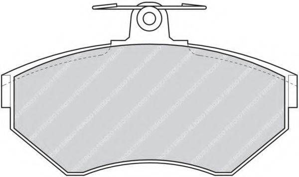 Комплект гальмівних колодок, дискове гальмо