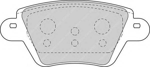 Комплект гальмівних колодок, дискове гальмо