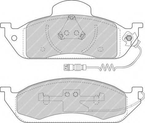 Комплект гальмівних колодок, дискове гальмо