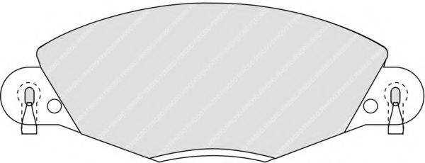 Комплект гальмівних колодок, дискове гальмо