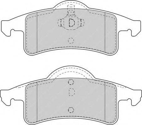 Комплект гальмівних колодок, дискове гальмо