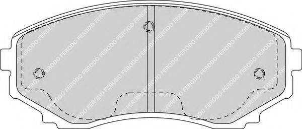 Комплект гальмівних колодок, дискове гальмо